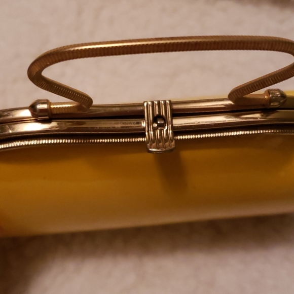 Vintage unique mini patent leather evening bag - Picture 2 of 6